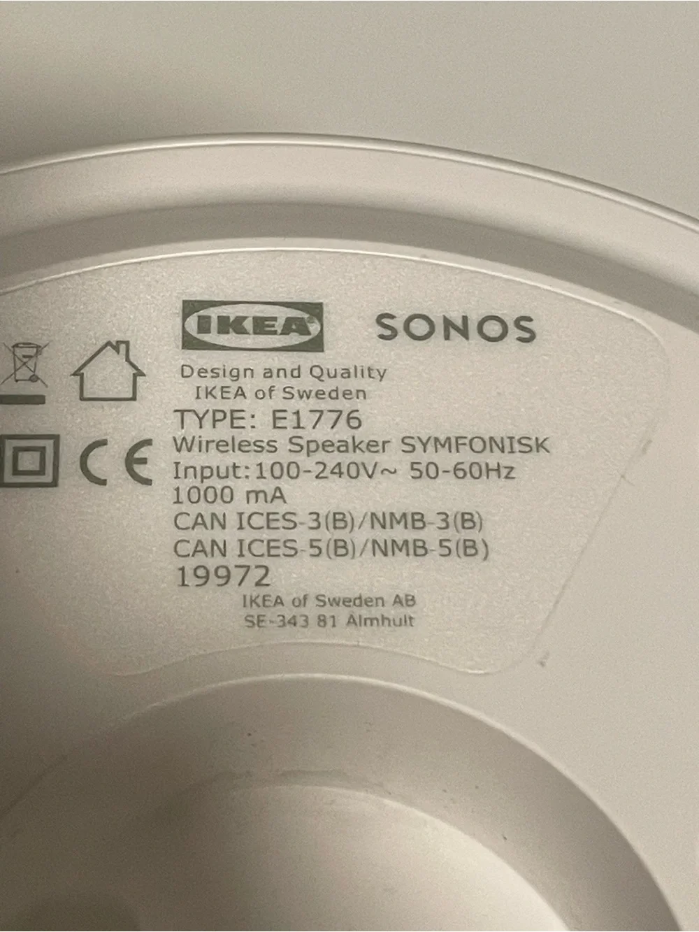 Sonos IKEA speaker lamp